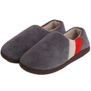 棉拖鞋男冬季大码加绒保暖室内包跟情侣厚底家居防滑软底家用棉鞋