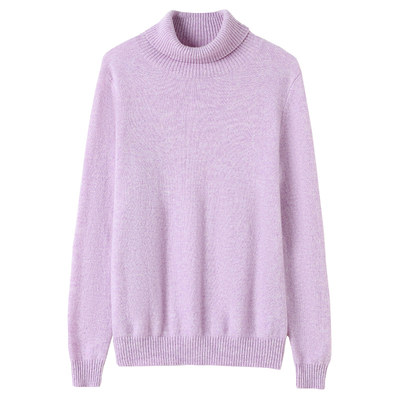 思诺芙德高领修身羊绒衫