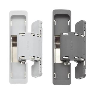 日本LAMP三维暗门铰链暗藏三维可调铰链十字铰链隐藏门合页HES2S