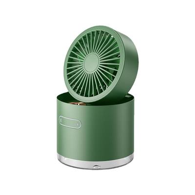 奢姿小风扇喷雾制冷空调桌面充电床上usb小型迷你静音加湿器二合一夏天2024便携式办公室桌上学生宿舍神器款