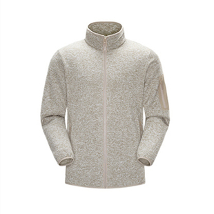 简素Design自发热拼色立领加绒拉链卫衣外套男宽松休闲通勤秋冬季