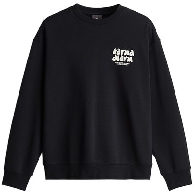 卫衣印花圆领简约内搭长袖套头衫