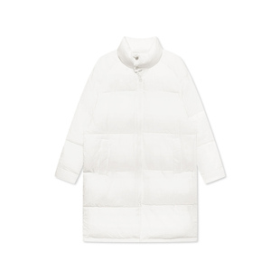 柜1899[G]男装白色长款立领羽绒棉棉服冬季加厚保暖棉衣外套7001J