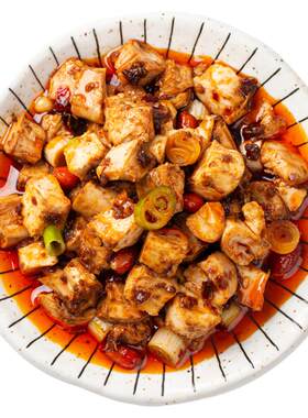 廖记棒棒鸡红油兔丁小吃零食熟食