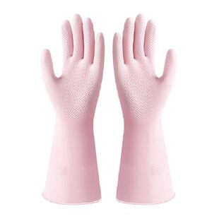 云蕾手套女家务用厨房耐用清洁加绒加厚橡胶防水进口乳胶秋冬