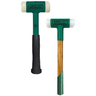 世达无反弹安装锤敲打贴地板砖瓷砖多功能小锤子工具橡胶榔头木柄