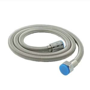 泊伊龙太阳能不锈钢铜头弹簧淋浴花洒软管加密电镀伸缩淋浴花洒管