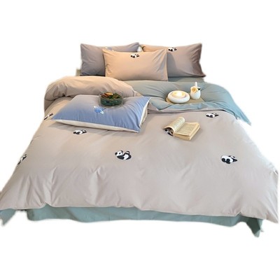 100支纱织磨毛纯棉四件套精致