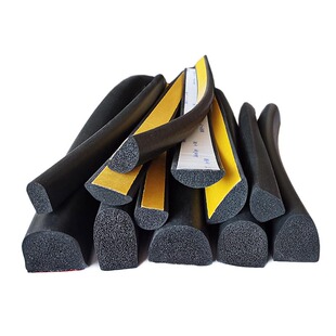 空心半圆D型橡胶密封条大D带胶自粘海绵条自粘B形橡胶防震防撞条