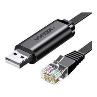 绿联usb转console调试线232typec交换机配置线笔记本电脑USB接口转rj45串口网口控制转换免驱动路由器