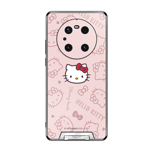 正版Hellokitty适用华为mate40pro手机壳新款带支架mata60por哈喽KT凯蒂猫卡通网红mete30可爱蝴蝶结女mt50e
