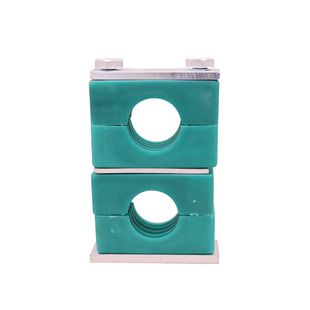 塑料管夹重型上下双层液压管夹油管管夹双孔管夹船用管卡固定管夹