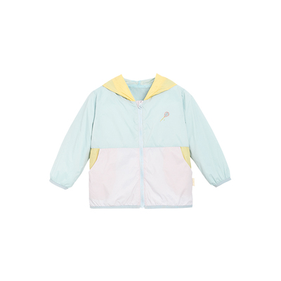 whitewheat撞色拼接运动外套