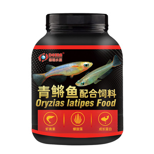 青鳉鱼饲料小型鱼弓背观背青鳉专用鱼饲料观赏鱼幼鱼粮鱼食小颗粒