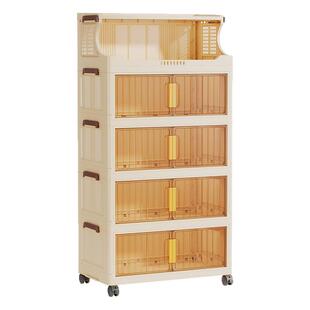 厨房多功能置物架可移动小推车书架落地家用多层零食收纳柜储物架