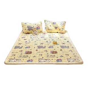 冬季牛奶绒床单单件床垫软垫加厚保暖床盖学生宿舍珊瑚绒床褥垫子