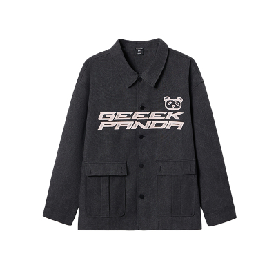 韦恩泽维尔翻领秋冬蓝色夹克外套