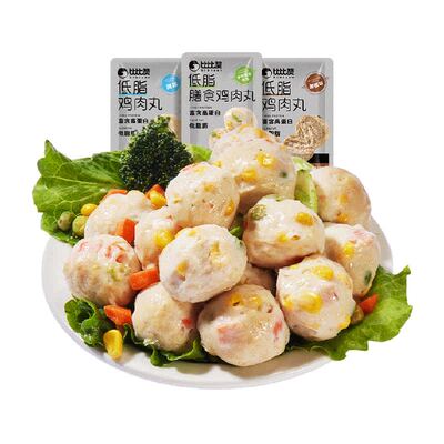 比比赞低脂高蛋白鸡肉丸混合口味