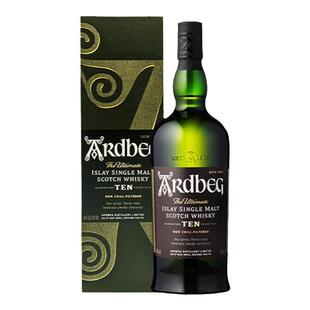 Ardbeg雅柏/阿贝10年700ml苏格兰单一麦芽威士忌酒进口洋酒泥煤味