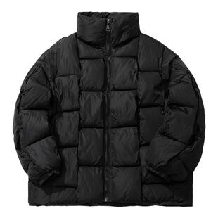 小众设计高级感羽绒服男士冬季潮牌痞帅加厚青少年短款棉衣服外套