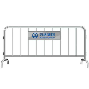 不锈钢铁马护栏定制logo加厚安全防护围栏移动铁马套万达景区专用