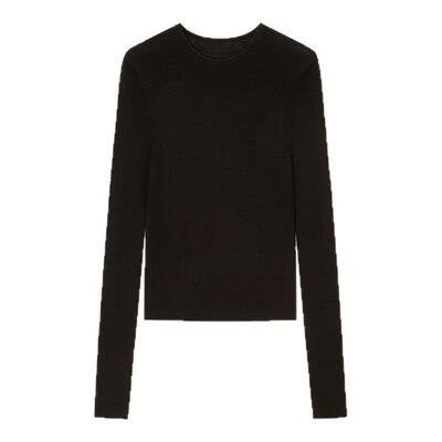 concise-white/简白 25秋冬女士圆领打底衫毛衫银泰百货 301257