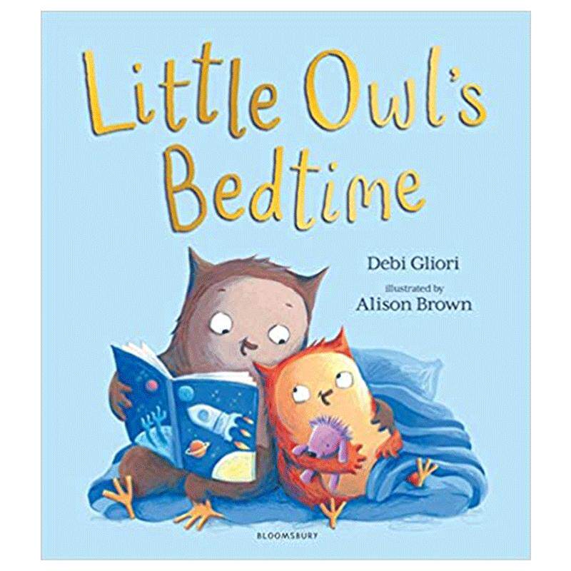 英文原版 Little Owl's Bedtime 小猫头鹰的睡觉时间 儿童英语启蒙图画故事书 亲子睡前阅读 大开本平装绘本