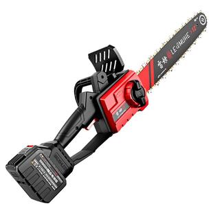 电锯伐木锯充电式12寸高速锯家用小型手持无刷锂电池大功率锯柴树
