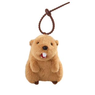 TheGreenParty发声土拨鼠玩偶毛绒玩具公仔背包挂件生日礼物送礼