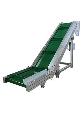 小型爬坡输送机物料提升上料
