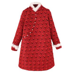 新中式女装棉服外套汉服拜年服过年棉袄唐装中国风红色新年旗袍