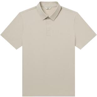 HAZZYS哈吉斯夏季男休闲通勤短袖poloT恤时尚纯色翻领舒适上衣