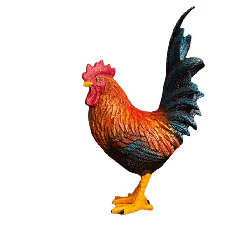 儿童仿真模型玩具动物田园家禽畜公鸡摆件装饰塑胶男女孩礼物包邮
