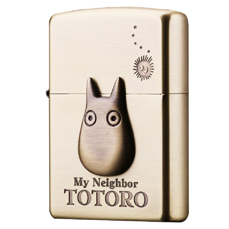 zippo宫崎骏联名黄铜打火机收藏