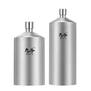 九谷304不锈钢酒瓶加厚食品级户外便携式散酒装酒酒壶3斤家用商用