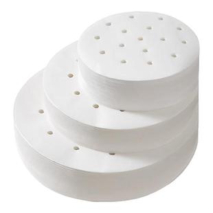 蒸笼纸小笼包垫纸圆形硅油纸不粘蒸包子馒头纸垫蒸笼屉布纸制家用