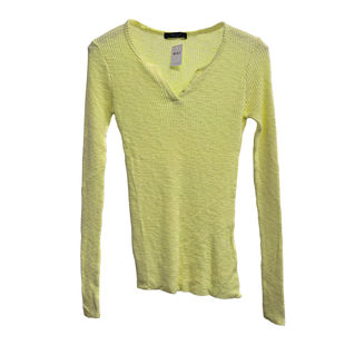 现货TALK TALK韩国东大门女士春秋季三粒扣螺纹长袖V领打底衫T恤