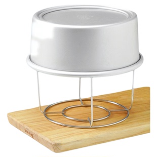 三能蛋糕冷却架 烘焙器具工具304不锈钢点心晾网戚风蛋糕叉倒扣架