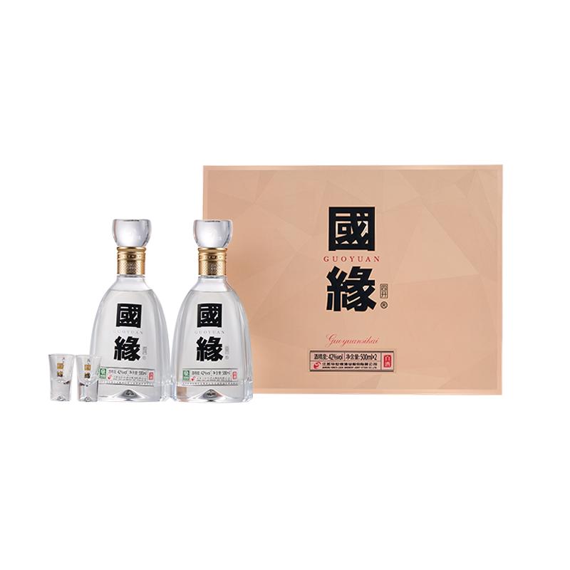国缘四开500ml*2礼盒装国缘白酒