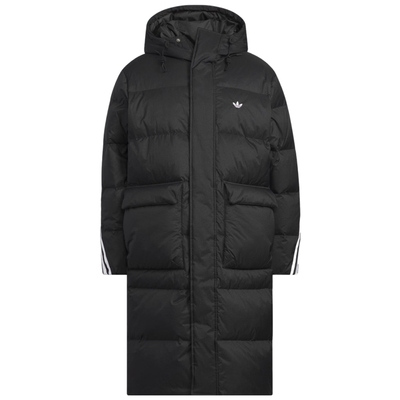 adidas阿迪达斯三叶草男女长款保暖宽松运动连帽羽绒服KC2564