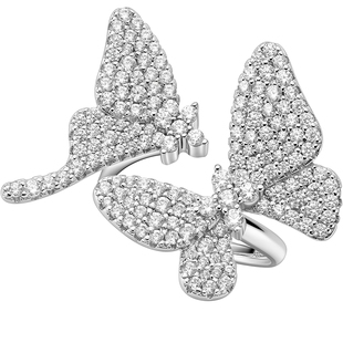 HEFANG何方珠宝蝴蝶梦戒指轻奢优雅灵动饰品高级圣诞礼物