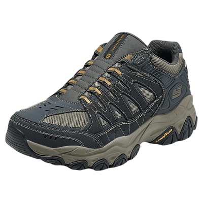 Skechers斯凯奇春季男鞋一脚蹬百搭厚底缓震舒适户外休闲运动鞋