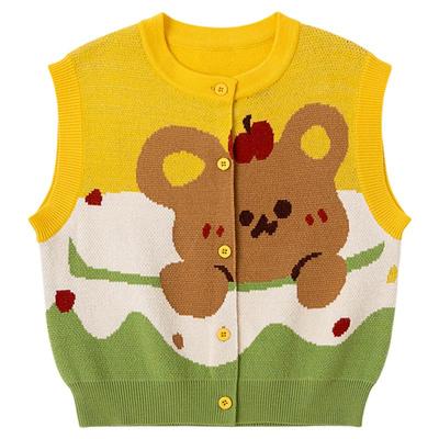 嘟嘟家儿童马甲宝宝春季针织背心