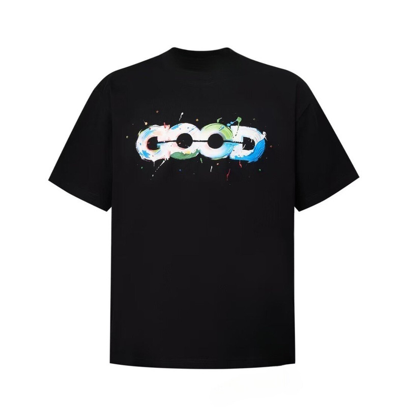 GOODBRAND2026SS立体宝石涂鸦拉浆地图泼墨短袖T恤男女夏季上衣潮