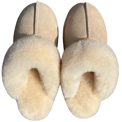 毛毛拖鞋厚底HFO半拖真皮雪地靴