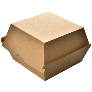 上海商吉牛皮纸汉堡盒汉堡打包盒烘焙纸盒食品包装盒炸鸡薯条盒子