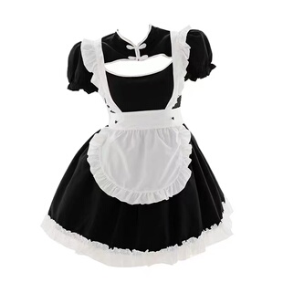 二次元女仆装cos可爱女佣cosplay服装女装大佬lolita连衣裙洛丽塔