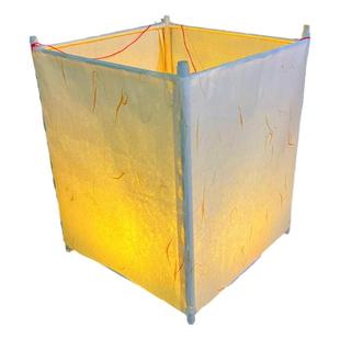 新年灯笼diy手工制作材料儿童创意手绘空白宣纸花灯 自制传统宫灯