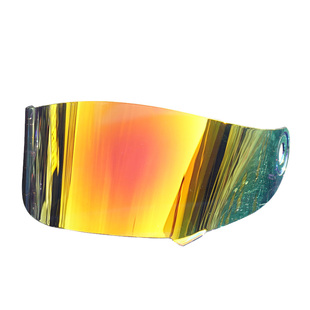 AVA头盔王朝镜片风镜片通用改装配件电镀镜片电镀红防晒男女