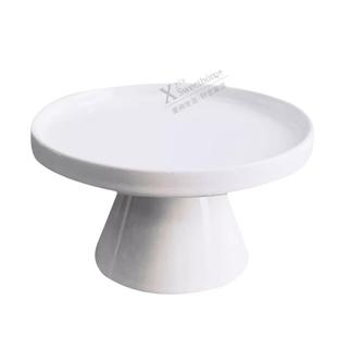 敲可爱 外贸陶瓷小蛋糕盘 托盘 甜品台 点心高脚盘子 首饰收纳盘